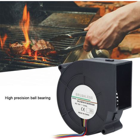 DC Turbine Air Fan for Camping, Picnic, and Heating Equipment, 12V 2.94A (1/5)