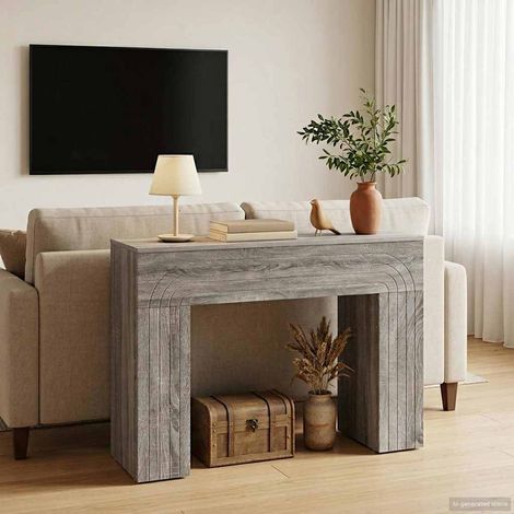vidaXL Tavolino da salotto Grigio Sonoma 102 x 35 x 75 cm