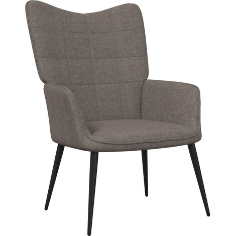 Chaise de relaxation 62x68,5x96 Taupe Tissu 4 (1/5)