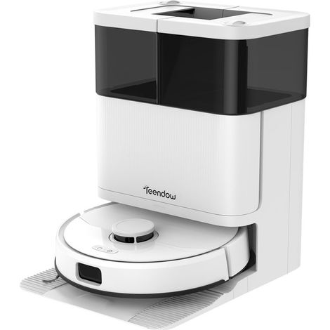 Saug- und Wischroboter – Teendow D63S Ultra – 10.000 Pa – 4 l Tank – 160 Minuten Laufzeit – Automatische Trocknung – Automatische Entleerung – Mit Navigation