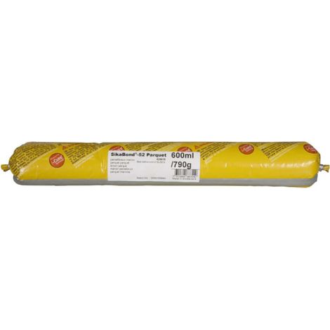 SikaBond 52 Parquet, Colle pour le collage de parquet par cordons ou plein bain, 600ml, Ton marron (1/4)