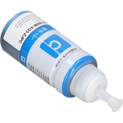 Recharge d'encre pour imprimante 672 L360 L380 L351 L1300 L383 L565 flacon de remplacement cyan (1/5)