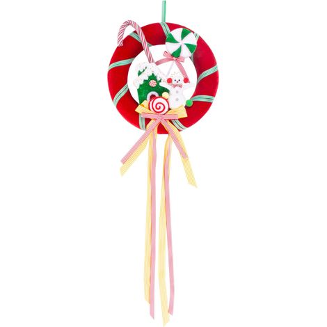 Dekoration MagicHome Weihnachten, Candy Line Kranz, 40x95 cm (1/3)