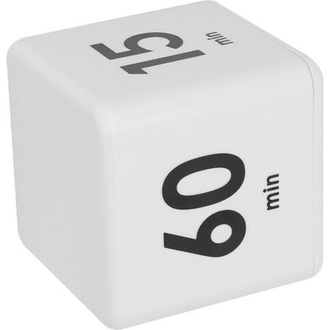 Timer a cubo per la gestione del tempo e timer da cucina - Timer per l'allenamento - Timer digitale rotante - Laboratori - Pomodoro (15-20-30-60 minuti).