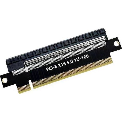 Testadapter für PCIe 5.0 Server-Grafikkarte, 180-Grad-PCI-E16X-Konverterkarte, 1U-Elektronikzubehör für Motorräder (1/5)