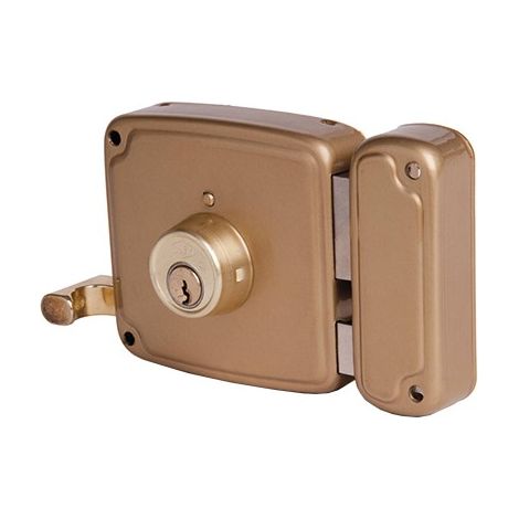Serrure 4125 a peinte 140 droite b/rond ucem