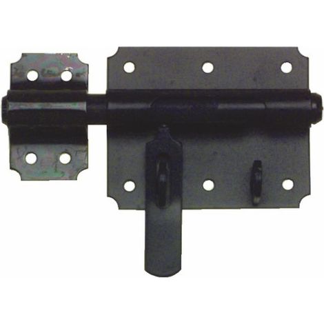 Verrou de box porte cadenas 16mm noir - JARDINIER MASSARD - 9521183