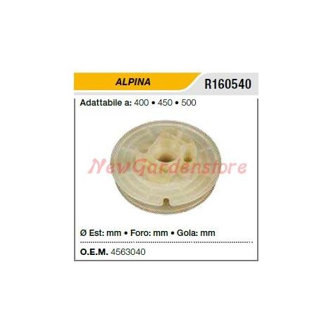 Puleggia avviamento ALPINA motosega 400 450 500 R160540