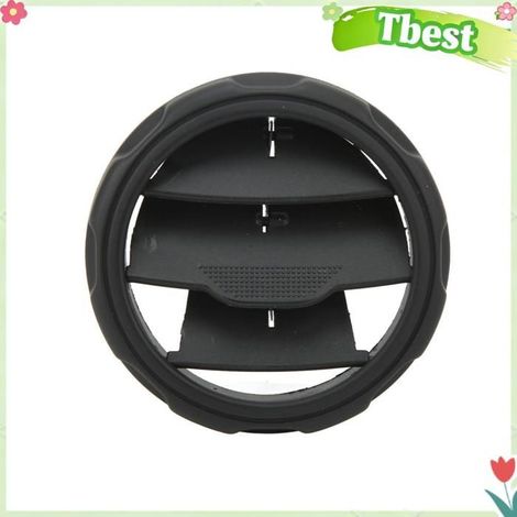 Grille D'aération Arrière de Console Centrale de Voiture, Remplacement ABS Rond Noir LR041180 pour LR3 LR4 Sport 2010 2012 (1/4)