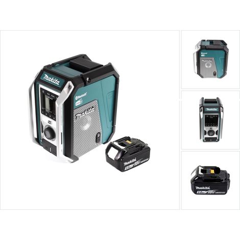Makita DMR 115 T1 Akku Baustellenradio 12V - 18V  Bluetooth DAB+ IP65- + 1x Akku 5,0 Ah, ohne Ladegerät (1/5)
