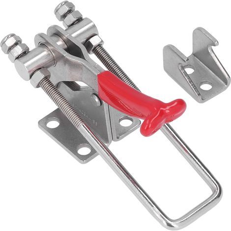 Pince à bascule réglable, Force de serrage de 318kg, loquet en acier inoxydable, levier à dégagement rapide pour le soudage (1/5)