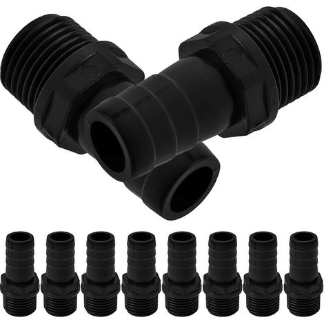 Kit de 30 raccords rapides pour tuyau d'arrosage, adaptateurs en PVC résistant et étanches, pour jardin et terrasse. (1/5)