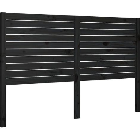 Testiera per dormire accessorio per camera da letto 126 x 4 x 100 cm in legno di pino nero TDL0202335