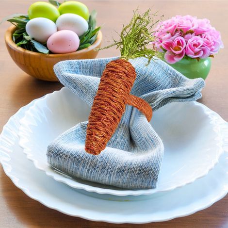 Ronds de serviette tissés à la main pour Pâques (1/4)