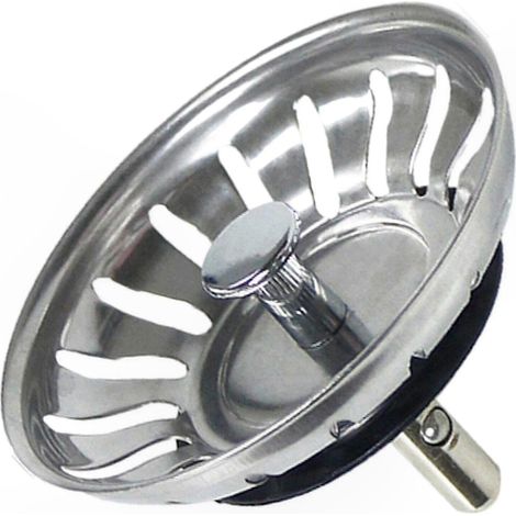 Passoire d'évier moderne 3,5 pouces, crépine à 18 fentes, vidange excentrique robuste, nettoyage facile, design contemporain pour cuisine (1/5)