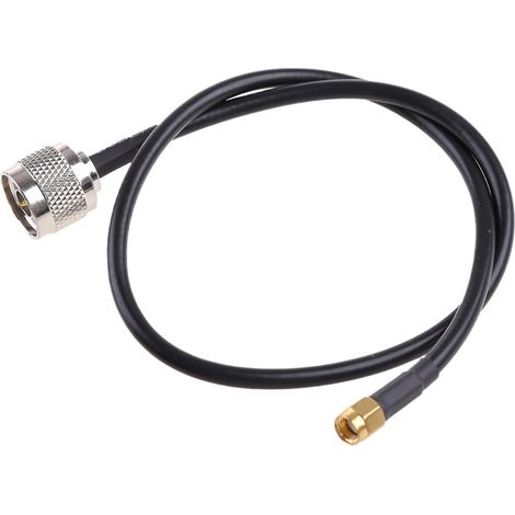 Câble coaxial RG58 à faible perte avec connecteurs RP-SMA mâle vers N mâle (1/4)