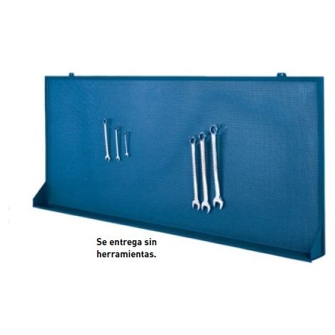 Panel para ganchos azul 1500x140x830mm METALWORKS GR16