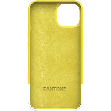 Pantone PT-PC1007Y custodia per cellulare 15,5 cm (6.1") Cover Bianco, Giallo