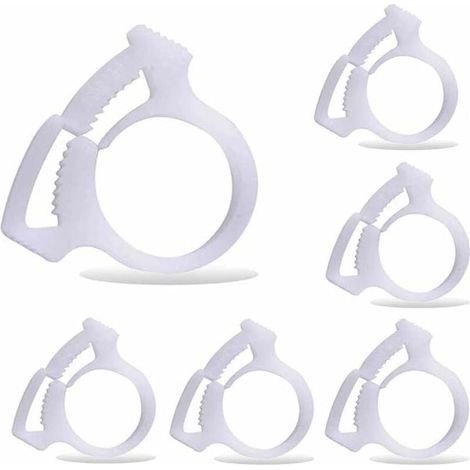6 pièces B15 pinces de fixation du tuyau de balayage de piscine, convient pour le nettoyeur de piscine Polaris 180 280 360 380 480 (1/4)