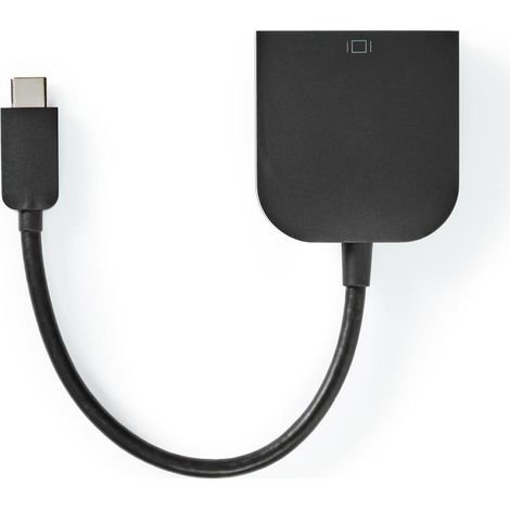Usb c adapter usb 32 gen 1 usb c stecker dvi d 241 pin buchse 1080p 020 m rund vernickelt pvc schwarz plastikbeutel 38 (1/4)