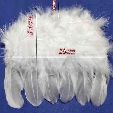 10 ailes d'ange en plumes, décoration pour sapin de Noël (1/4)