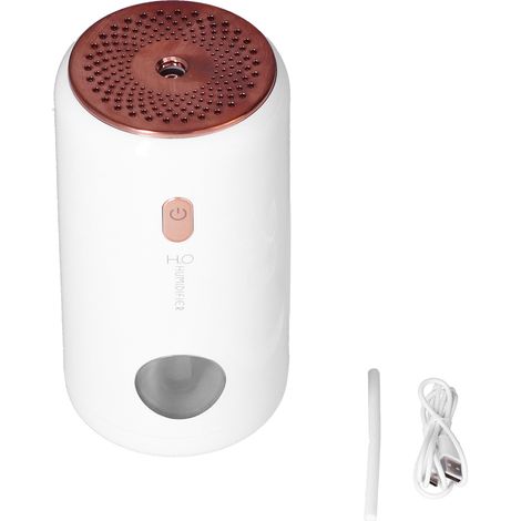 Mini Humidificateur USB Silencieux pour Voiture, Bureau et Chambre - Brumisateur Grande Capacité Blanc (1/5)