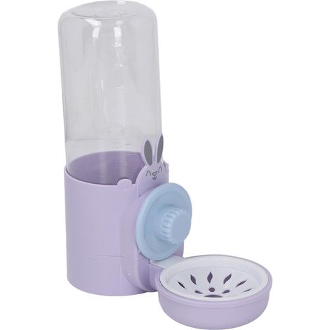 Automatischer Wasserspender für Haustiere, Mehrzweck, 500 ml großes Fassungsvermögen, Hängender Käfig-Wasserspender für Hunde, Katzen und andere Haustiere, Lila (1/5)