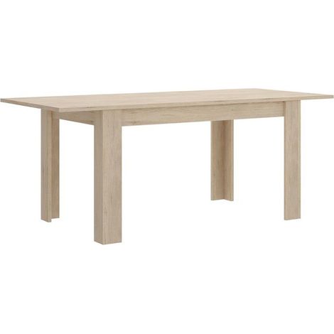 Table de salon extensible coloris naturel - Longueur 140-190 x Hauteur 77 x Profondeur 90 cm -PEGANE- (1/5)