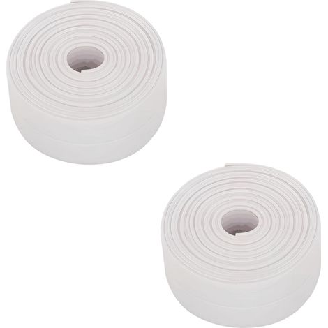 2 plinthes souples, bande d'extrémité autocollante, ruban d'étanchéité pour joints (1/5)