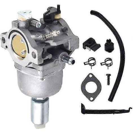 Kit de carburateur pour moteur Briggs & Stratton OHV 17,5 CV, compatible avec tondeuse autoportée et tracteur tondeuse (mise au point). (1/5)