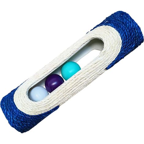 Planche de crabe cilindrisque en sisal avec 3 balles de patinage 11 dans un rouleau de crabe pour de superbes paniers de rangement (bleu) (1/5)