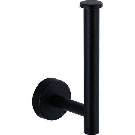 Porte-Rouleau d'Essuie-Tout Support Mural Acier Inoxydable Noir Mat 304 Installation 3 Directions Grande Bobine Cylindre Design Bathroom Cuisine (1/4)