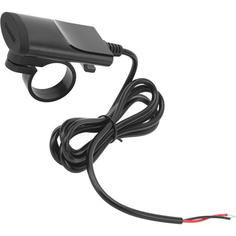 Motorrad-Ladegerät für Mobiltelefone, schnelles und sicheres Laden, mit Rückspiegelhalterung. Weitgehend kompatibel. Motorrad-Ladegerät mit zwei USB-Anschlüssen für Radfahrer. (1/5)