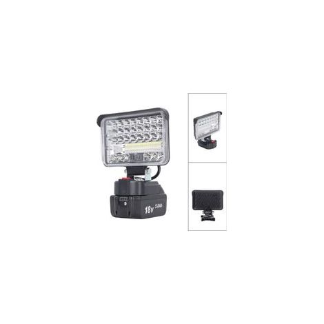 Projecteur LED de chantier 144 W – 7200 lm, spot d’éclairage extérieur puissant et portable pour travaux en plein air (1/5)