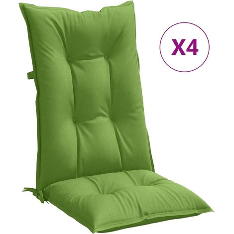 Maison Exclusive - Hochlehner-Auflagen 4 Stk. Melange Grün 120x50 (1/5)