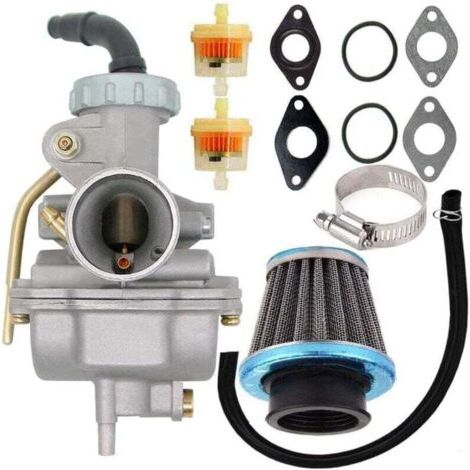 PZ20 4-stroke carburetor with air filter for 50-125 cc quads, ATVs, go-karts and off-road motorcycles (1/4)
