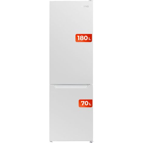 Frigorífico Combi No Frost 180 cm blanco EVVO F52 , Motor Inverter, Sistema de Enfriamiento Multi Air Flow, Luz LED Interior, Smart ECO, Fast Cooling, Eficiencia Energética E