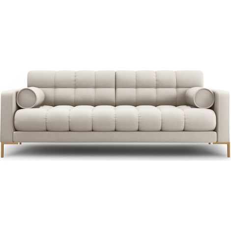 Canapé 3 places en tissu structurel beige (1/5)