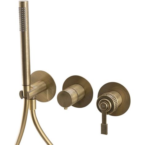 Sapho Versi - Unterputzarmatur mit Einbaukörper, für 2 Verbraucher, mit Zubehör, Bronze RV052/18 (1/2)