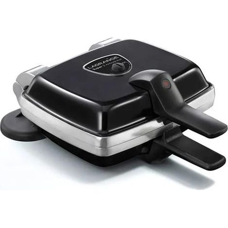 Lagrange Super 2 Antiaderente Waffle Maker Nero
