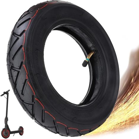 Pneu Trotinette Electrique, 10 Pouces Roues de Trottinette, Scooter Pneus et Chambre a Air Trotinette Electrique (1/5)