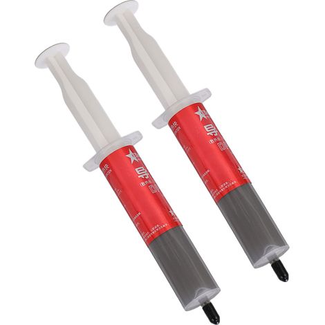 Wärmeleitpaste (2 Stück), wärmeleitendes Silikonfett, Spritze, PC-Zubehör, CPU-Kühlkörper, Prozessorkühlung, Computerkomponente (1/5)