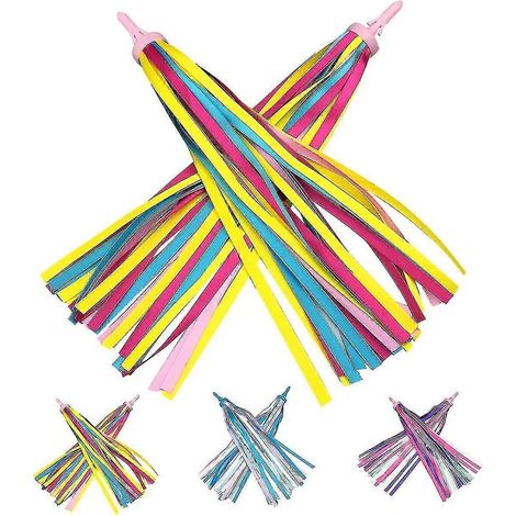 paire de rubans à franges pour guidon de vélo enfant, poignées de trottinette, violet - Yvan (1/5)