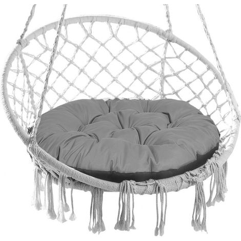 Gartenkissen 65 cm für Hängesessel Storchennest, wasserdicht, grau