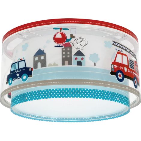 Plafonnier Enfant, Lampe de Plafond pour Chambre d’Enfant, Luminaire, Voitures, 60616M, E27-2 x 15W (1/5)