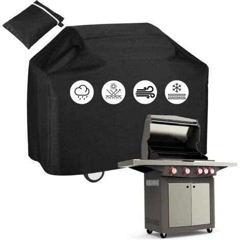Sollbry Housse Barbecue Gaz Exterieur, 210D Oxford Bache Barbecue Exterieur, Housse Barbecue Exterieur Imperméable, BBQ- Housse de Protection Étanche, Protection UV, Imperméable, Indéchirable,145x61x1 (1/5)