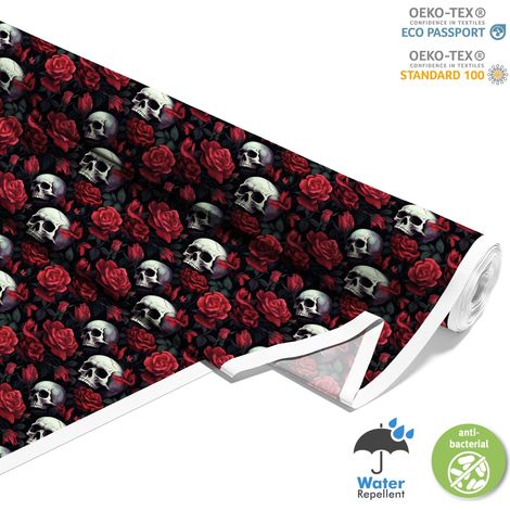 TESSUTI DECORATIVI PER ESTERNI OXFORD - Motivo Teschio I DX4317 (1/5)