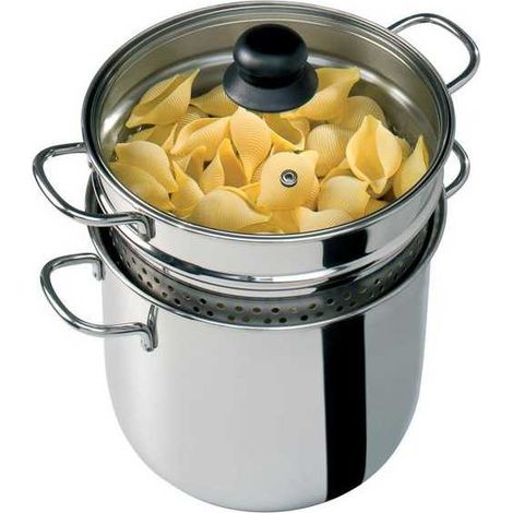 Pastaiola de acero inoxidable de 22 cm Barazzoni