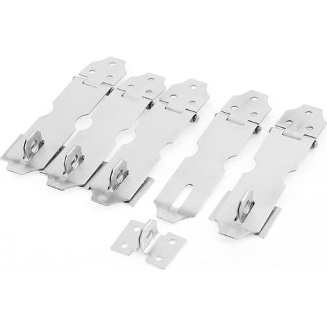 Garagentor Edelstahl Vorhängeschloss Hasp Klammer Set 86mm Länge 5 Stück (1/2)