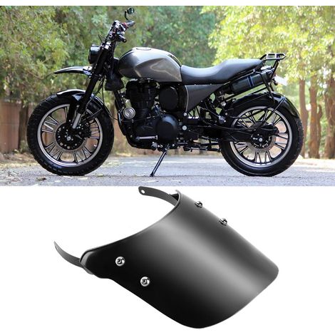 Pare-brise Moto Royal Enfield Classic 500cc Protection Écran Noir Accessoire Personnalisé Compatible